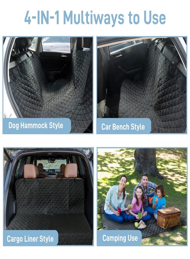DMS PROTECTOR Large Dog Car Seat Cover for Back Seat, Universal Fit Bench Car Seat Cover, Waterproof Dog Hammock for Car with Adjustable Straps, Durable Seat Protector for Cars, Trucks & SUVs, Black - Image 5